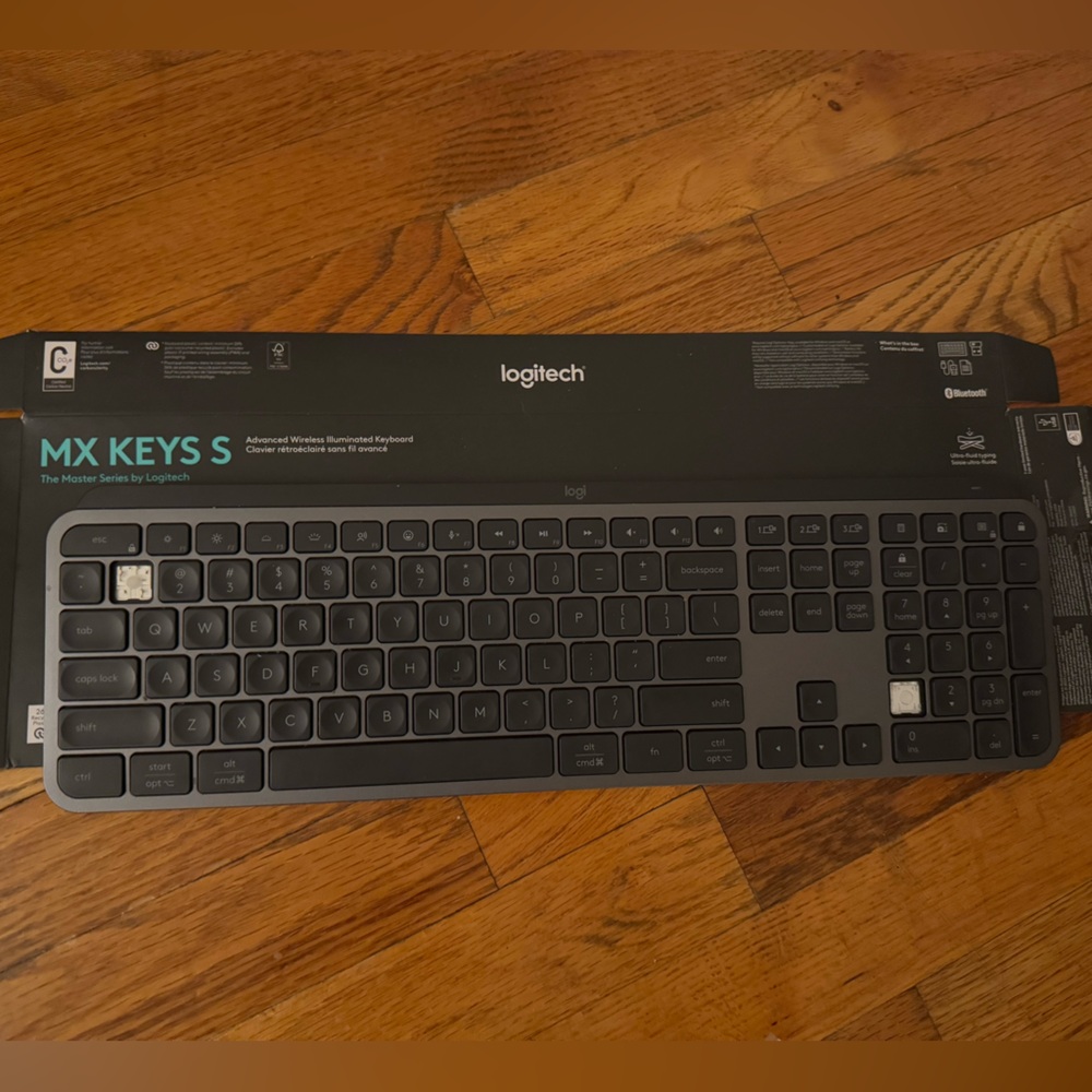 Logitech MX KEYS S Advanced Wireless Illuminated Keyboard GRAPHITE USED